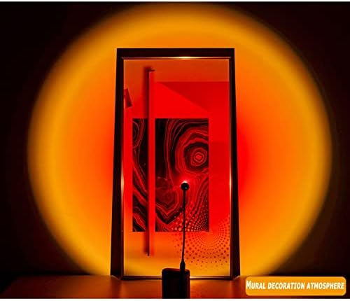 Stouxxjy projekcija lampe za Zalazak sunca, USB mala i praktična lampa za projektor za sunce rotacija od 360 stepeni za fotografisanje/uređenje doma / dnevni boravak u spavaćoj sobi donosi modernu crvenu lampu za Zalazak sunca