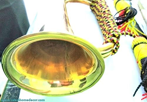 Robin izvozi Brass Brass sa bakrenim vintage vojnim signalom Trumpet Instrument