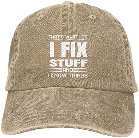 Smiješno govoreći muški šešir to je ono što ja radim popravljam stvari i znam stvari kapa niskog profila za muškarce Cool kape prozračne lopte