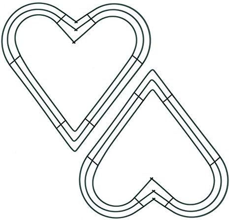 Jorzer Heart Wiret vijenac, proljetni vijenci, 30cm metalni vijenac od metala od metala 12 inčni metalni cvjetni vijenac Okviri žica