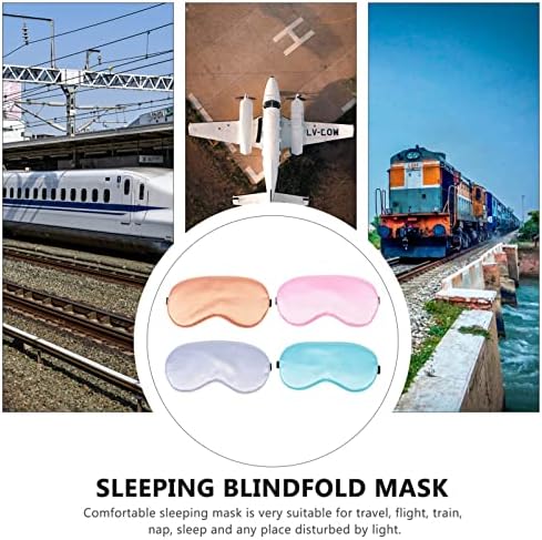 Fomiyes 8 kom svilene maske sa podesivim remen imitirane svilene tkanine maske za oči očiju za spavanje za spavanje Omotac blokovi