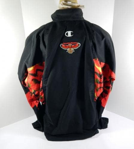 1997-98 Atlanta Hawks Eldridge Recasner # 5 Igra izdana crna topla jakna 44 4 - NBA igra koja se koristi
