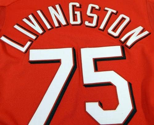 2006 Cincinnati Reds Bobby Livingston 75 Igra izdana Crveni dres BP ST 6 - Igra Polovni MLB dresovi