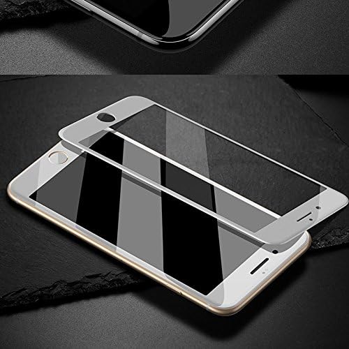 iPhone 7/8 Plus Full Cover glass zaštitnik ekrana, Etech kolekcija [2 Pakovanje] potpuna pokrivenost clear kaljeno staklo Zaštita ekrana za Apple iPhone 8/7 Plus 5,5 inča –zaštita pune površine-Bijela