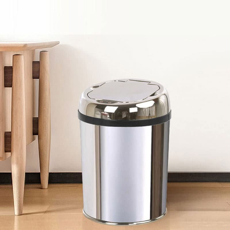 Bkdfd senzor kanta za smeće od nehrđajućeg čelika automatska kanta za smeće pametna kanta za smeće okrugli oblik kante za pepeo za