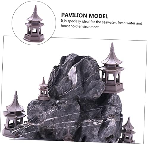 Patkaw 1pc Pagoda škampi Katale uređaji Dekor peska minijature minijaturni ukrasi japanske zen batar ukras akvarij keramičke ukrase