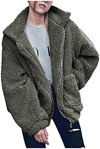 Jakna za bomber žene, puni rukav elegantni plus veličine kaputi za žene zimi izlaze udobne vrećaste kapute debele