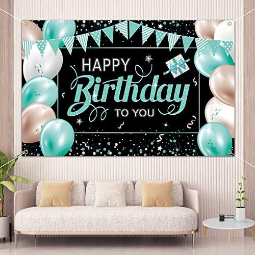 Happy Birthday Banner, Happy Birthday Sign Background decoration Backdrop, Indoor Outdoor Birthday Backdrop, Party Decorations Banner