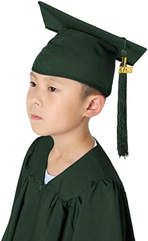GraduatePro Matte 2023 matura u vrtiću kapa i haljina sa resicama za predškolsku djecu