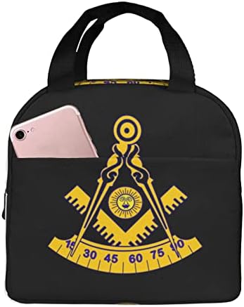 Swpwab Freemason Prošla glavna prijenosna prenosiva folija za zadelirana izolirana bento torba za muškarce i žene