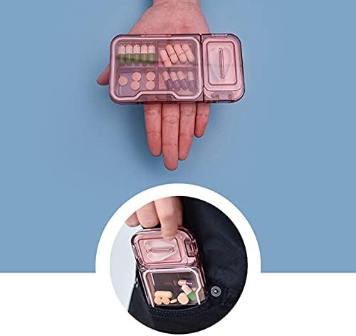 Pzj-Organizator pilula za zaštitu od vlage, prenosiva dizajnerska kutija za pilule vodootporna velika dozator tableta za dnevne vitamine