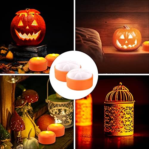 Halloween Bright LED Pumpkin Lights na baterije sa daljinskim upravljačem i tajmerom,narandžasti Jack-O-Lantern Light dekor za Noć