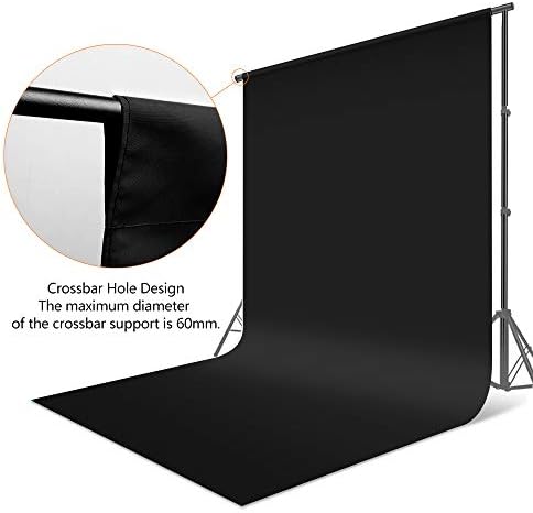 Hemmotop 10 x 12ft Black Backdrop pozadina crna pozadina za fotografiju crne photo Backdrop krpa za fotografiju Video studio i televizijski