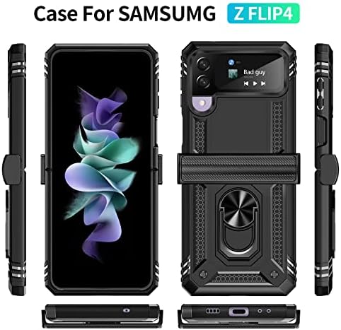 Oklop zaštitni slučaj za Samsung Galaxy Z Flip 4 / Z Flip 3 5G, vojne klase Shockproof Samsung Galaxy Z Flip 4 & amp; Z Flip 3 slučaj