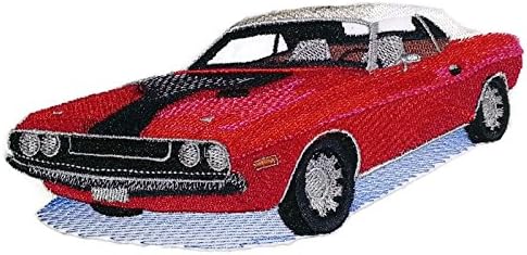 Classic Cars Collection [Dodge Challenger] [Američka povijest automobila u vezom] vezeno željezo na / sew flaster [6.52 x3] izrađen u SAD-u]