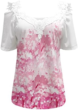 Lounge T majice za djevojke Jesen Ljetni kratki rukav Isključeno Vneck Class bluza Tees Žene 2023 Odjeća Moda Um