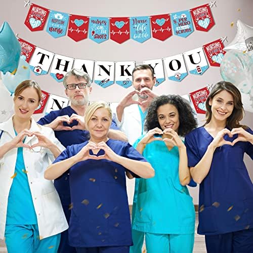 Nurses Week Banner-Nurse zahvalnost Bunting Banners-Hvala medicinske sestre mature party dekoracije-dan medicinskih sestara medicinski RN Party Nursing School potrepštine