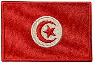Tunis Nacionalna zastava vezeno željezo na patchu šivati ​​na značku aplikaciju za odjeću itd