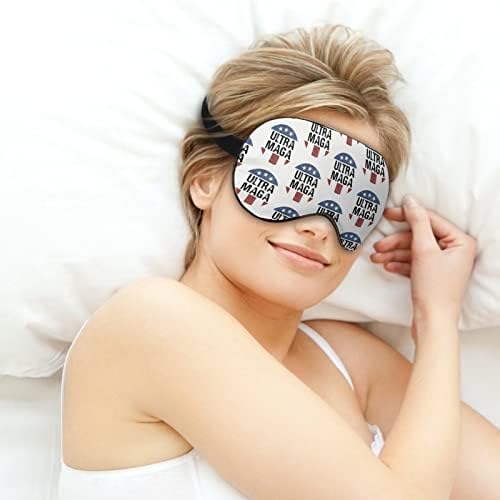 Ultra maga maska ​​za spavanje zanimanje za oči sa podesivim elastičnim nožnim vezama za žene za žene muškarci joga putuju
