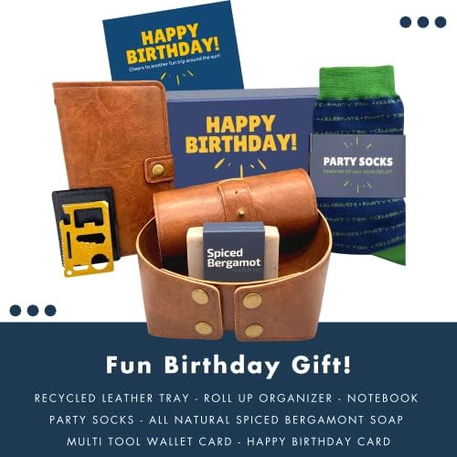 Sretan rođendan poklon kutija za muškarce - jedinstveni pokloni za muškarce, zabavne muške stvari, Poklon set korpa za njega - iznenađenje