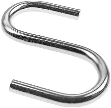 1 Priključni priključci u obliku srebrnog žica u obliku slova S srebrne žice za viseće proizvode ili predmete, ribolov mamac, neto oprema, sklop ključeva prstena