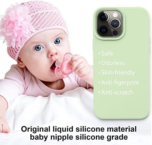 VOOII kompatibilan sa iPhone 12 pro max futrolom, mekom tekućim silikonskim punim tijelom zaštitnom tankom kosom s [protiv mikrofiberovladača