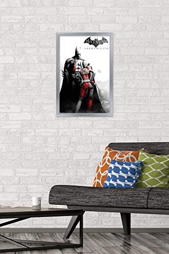 Trendovi International DC Comics VIdeo igra-Arkham City - ključni umjetnički zidni Poster, 22.375 x 34, Crna uokvirena verzija