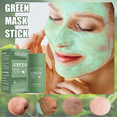 2 pakovanja maska od zelenog čaja, Poreless maska za dubinsko čišćenje, sredstvo za uklanjanje mitesera, Kontrola ulja, prirodno poboljšava