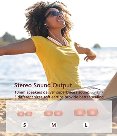 Yarayeon Bluetooth slušalice.neckband Bluetooth slušalice sa vibracijama.ipx5 zumska izopova.Noise Otkazivanje stereo slušalica i uvlačenja ušima za sport.Music.Meetings