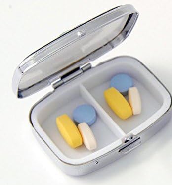 Qien BaiSei TAIGe želim vam sreću kutija za pilule od djeteline/kutija za pilule-pravougaona džepna kutija za pilule/futrola-dva pretinca za čuvanje kutije za pilule/futrola