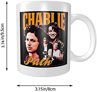 Vulvis Charlie Singer Theme Puth šalice kafe šalice za čaj za čaj za čaj za čaj za vodu Keramičke krigle fit ured Početna Travel