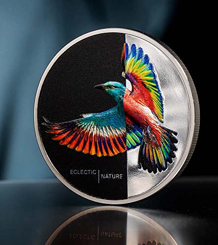2022 de eclectic priroda Powercoin Roller Bird 1 oz Silver Coin 5 $ Cook Islands 2022 Dokaz
