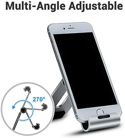 Mali aluminijski držač za stalak za mobitel - Potpuno prenosivi držač telefona - podesiva stalak za radnu površinu za iPhone 12 PRO Mini 11 x XR XS MAX 8 7 6 Plus