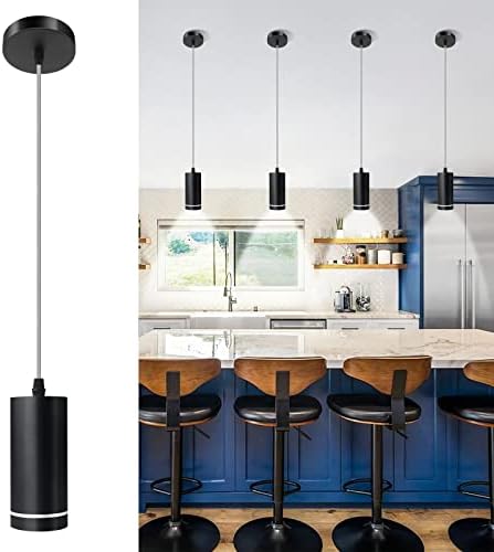 Okeli mini crni privjesak, podesiva moderna LED privjesna rasvjeta za kuhinju otok blagovaonicu, spavaća soba, bar, kuhinjski otok