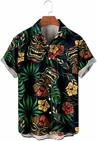 Xiloccer Best Muss Ispisao havajske košulje s kratkim rukavima dolje Majice na plaži Odštampane košulje za rušenje Muška atletska majica
