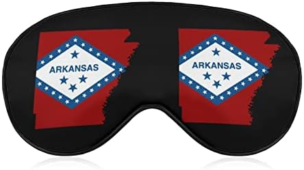 Arkansas State Flag Ispiši masku za oči Svjetlo Maska za spavanje s podesivim kaišem za putni rad za spavanje