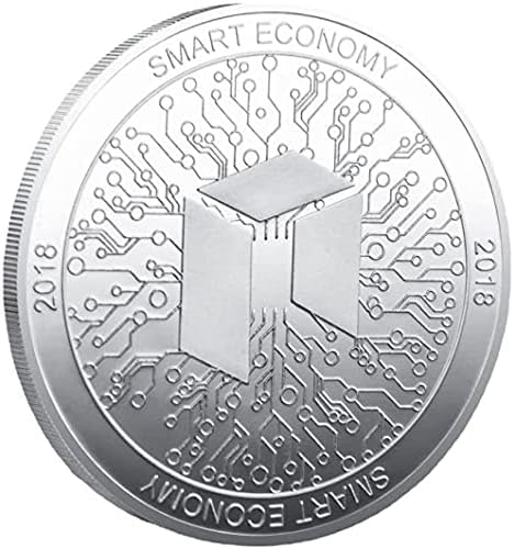 Kovanica sa srebrnim kovanicama digitalna virtualna kovanica NEO Coin CryptoCurrency 2021 Sakupljanje sabirnice sa zaštitnim poklopcem