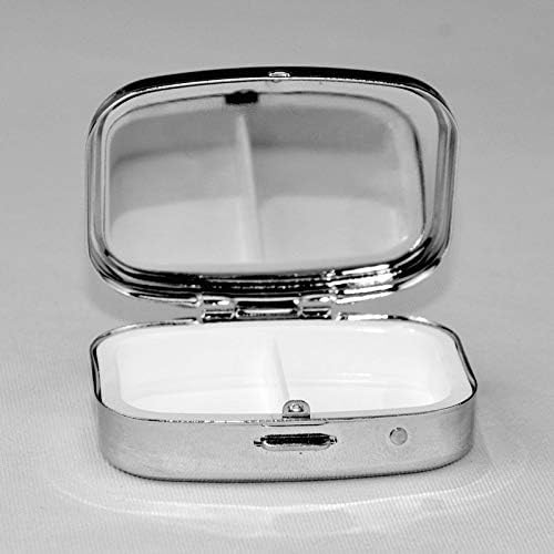Ant Pattern kvadratna mini pilula sa ogledalom prenosivi kompaktni pretinci kutija za pilule