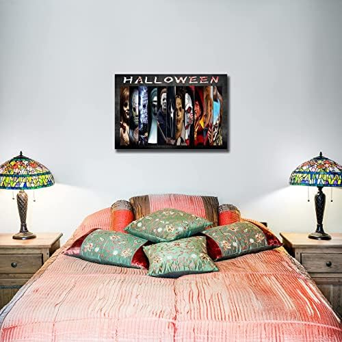 Poster za horor filmove Halloween zidni dekor zastrašujući likovi platno Umjetnost štampa moderne slike za uređenje dnevne sobe Neuramljeno 16x24 inča