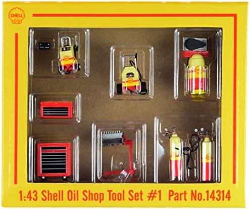 Shell set alata za trgovinu uljem od 7 komada 1/43 Diecast modela od GMP 14314