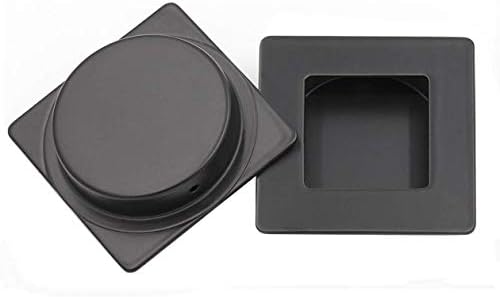 Klizna vrata crne flush pull 2 ​​pakovanje - Homdiy MC009-70BK kvadratni ručice klizne ormare za ručke u obliku ormara ukidaju ručke