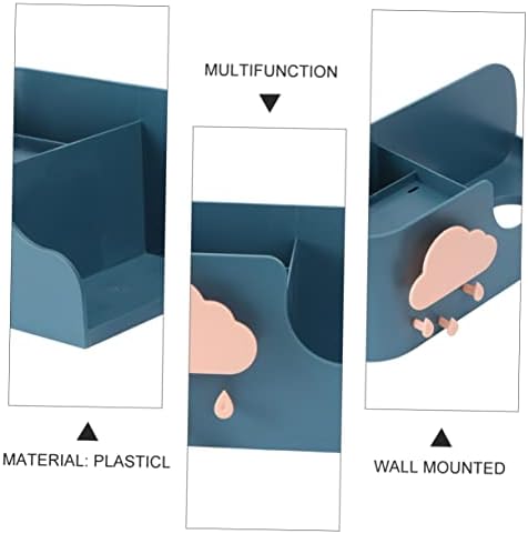 Ciyodo 1pc Skladištenje nosač kose nosač za kosu za skladištenje zidnih zidnih zidnih nosača zidne montirane stalak za stalak nosač nosača pušenje nosač stalak za alat za pušenje plave