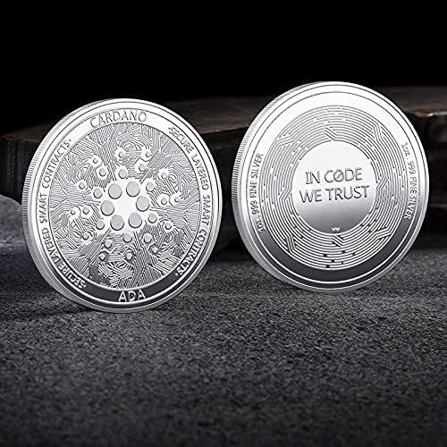 Adacardano CryptoCurrency CrypTurrency Kolekcionarni novčići srebrni kovanica Iota novčića Bitcoin Art Kolekcionarski fizički komemorativni novčić