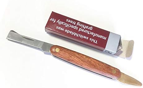 tooloflife nož za orezivanje, nož za kalemljenje, nož za baštensko pupanje od nerđajućeg čelika, drvene ručke, sklopivi džepni nož