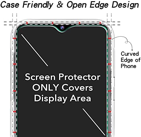 KATIN [2-Pack] dizajniran za Samsung Galaxy A20 kaljeno staklo za zaštitu ekrana, bez mjehurića, protiv ogrebotina