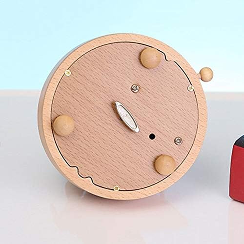 Shigpt Nova drvena rotirajuća muzička kutija Clockwork Music Handmade Drveni kutija za obrtni dodaci Retro Home Dekoracija poklona