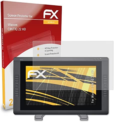 Atfolix zaštitnik ekrana kompatibilan sa Wacom CINTIQ 22 HD folijom za zaštitu ekrana, Antirefleksnom i FX zaštitnom folijom koja apsorbuje udarce