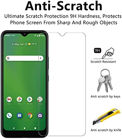 Viesup za AT & T motac Max U668AA HD čistog ekrana za zaštitni staklo - [2pack] 9h Čvrstoća kućišta za zaštitu protiv ogrebotine zaštitni zaslon za zaštitu zaslona za zaštitu