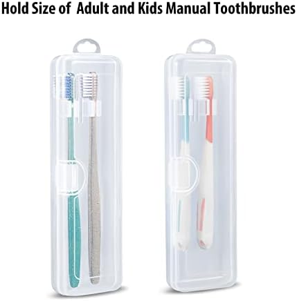Dual četkica za zube za putovanja, posuda za zube za ručnu četkicu za zube za odrasle i dječje četkice za zube