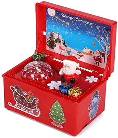 Douba božićna stil muzička kutija prekrasna kreativna santa claus decor LED muzička kutija za zabavu